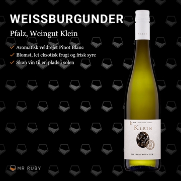 2024 Weissburgunder, Weingut Klein, Pfalz, Tyskland